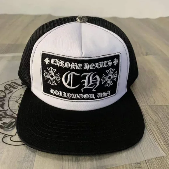 ハット Chrome Hearts CH Hollywood Trucker Hat Black Chrome Hearts CH Hollywood Trucker Hat Black/White – N-Hype